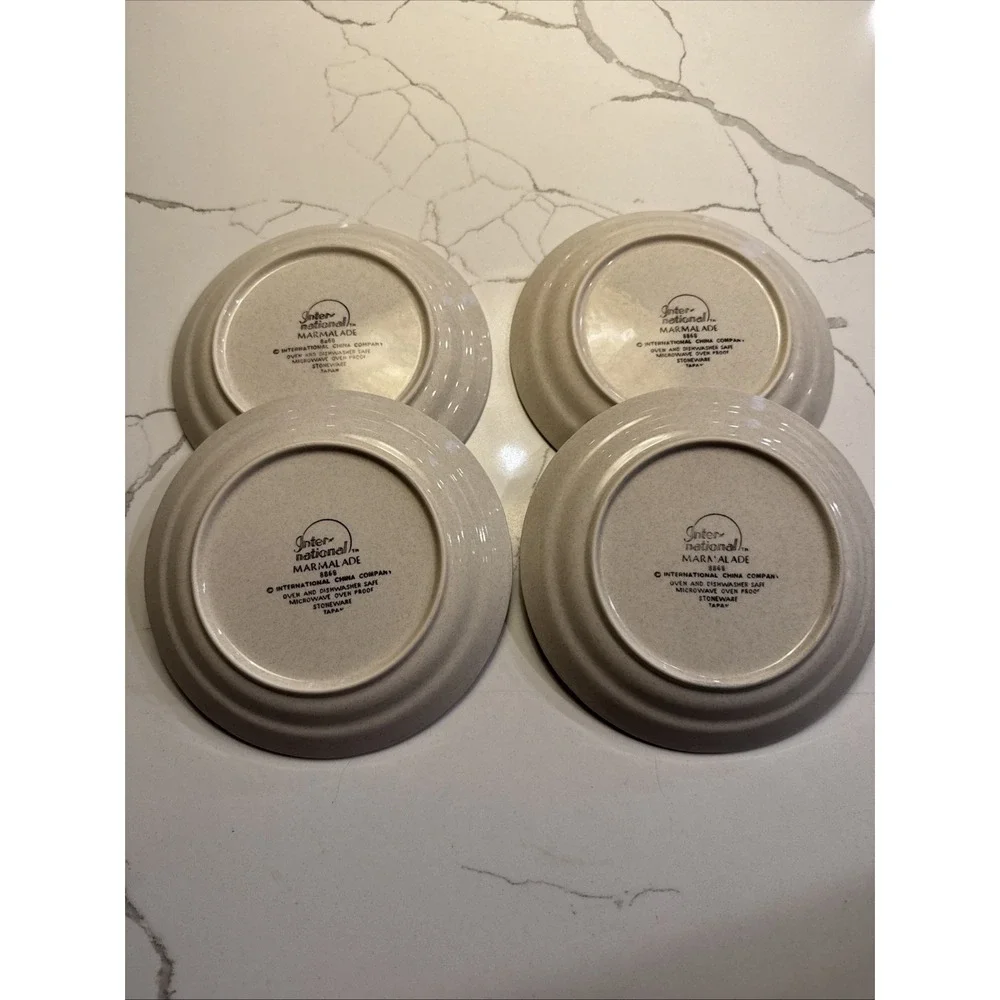 International Tableworks Marmalade Goose Stoneware Salad Plates - Set of 4